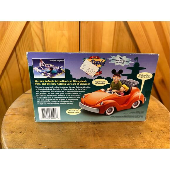 Chevron Disneyland Collectible Car The Autopia Cars Suzy Orange (6140) - Picture 6 of 6